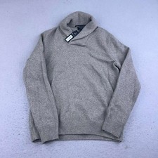 Banana Republic Eco Sweater Mens Medium Gray Turtleneck Lightweight Pullover NWT