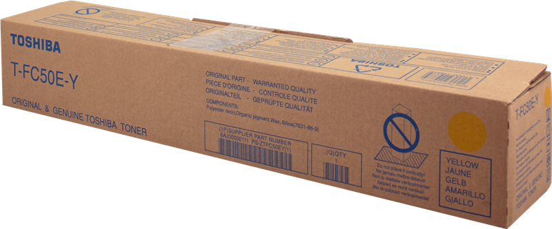 Toner Originale Toshiba T-FC50EY 6AJ00000111 6AJ00000299 (Giallo 33600 pagine)