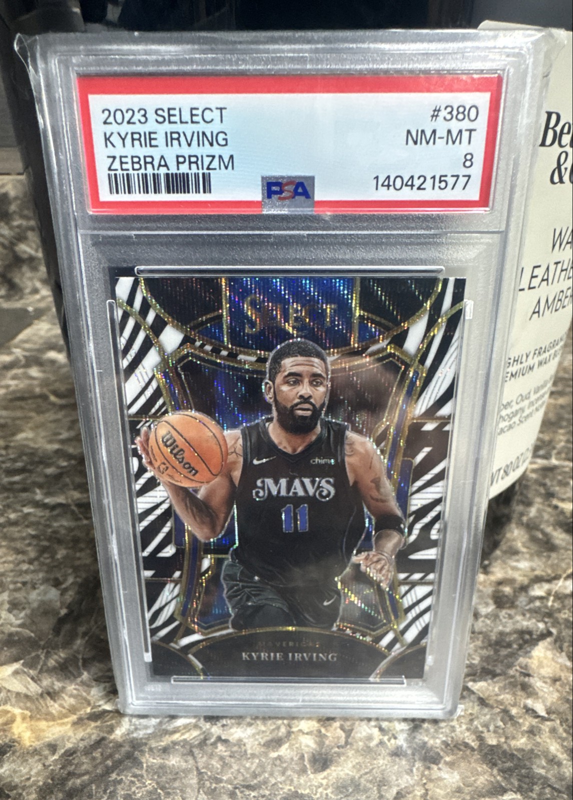 2023-24 Panini Select - Mezzanine Level Kyrie Irving #380 Zebra Prizm