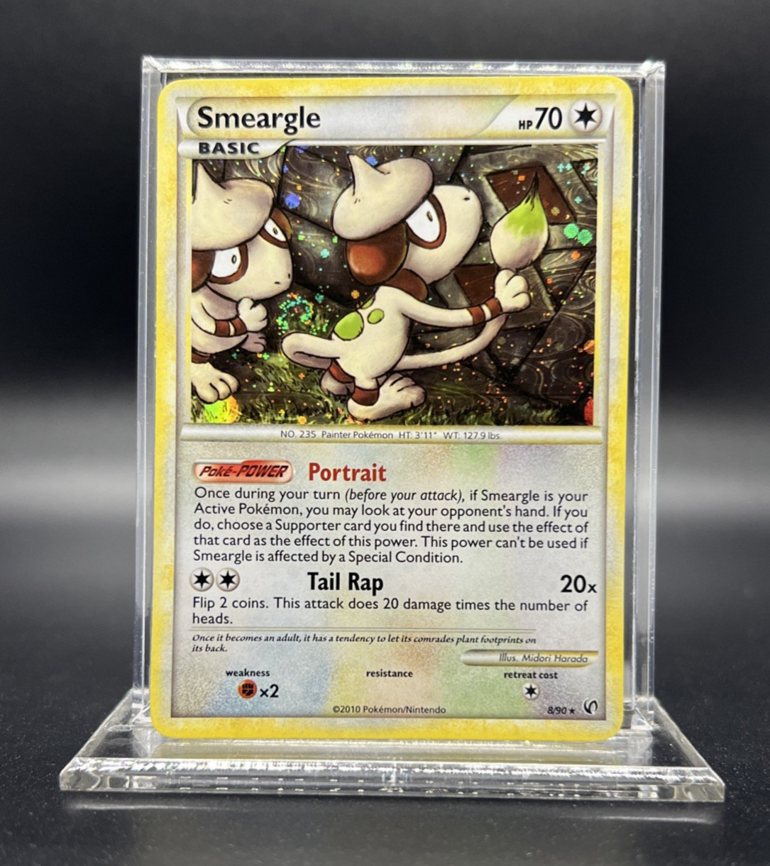 Pokemon Smeargle 8/90 HGSS Undaunted - NEAR MINT