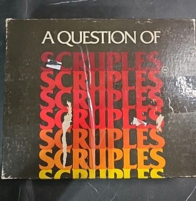  Vintage 1984, A Question of Scruples, High Game Ent. Group Party Card Game 