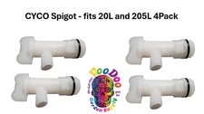 CYCO Spigot - fits 20L and 205L Pack of 4 Buy more save more