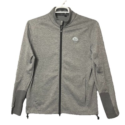Greyson Sequoia Lux Hybrid Full Zip Golf Jacket Heather Gray Size