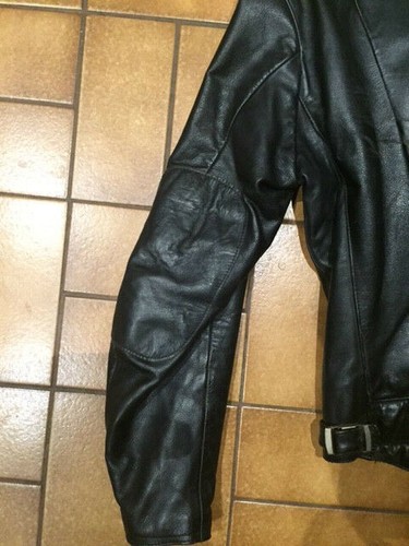 DIANESE LEATHER JACKET(VINTAGE 1983) BLACK SIZE 50 - Picture 8 of 8
