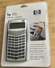 HP-33S Scientific Calculator  Case  Box  Manual Tested Hewlett-Packard HP33S