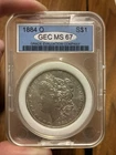 1884-O Morgan Silver Dollar,  90% Silver