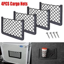 4 x Large Van Storage Nets Pockets Camper Caravan Motorhome Organiser Netting