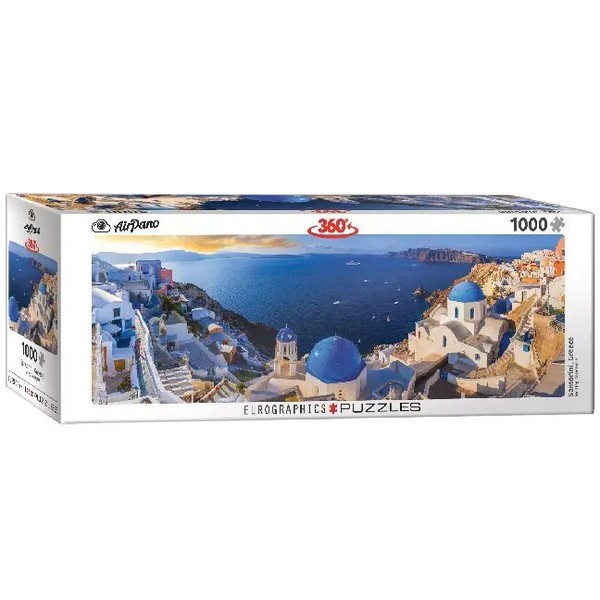 Santorini Griechenland (Puzzle) | Spiel (2020) | Panorama-Puzzle | In Spielebox-image