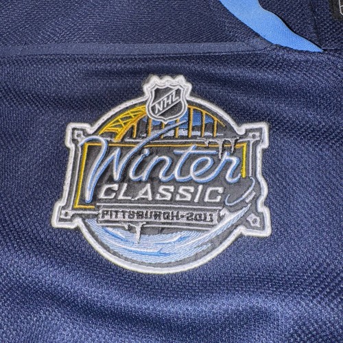 Sidney Crosby Pittsburgh Penguins 2011 NHL Winter Classic Jersey Blue 54 Reebok - Picture 5 of 17