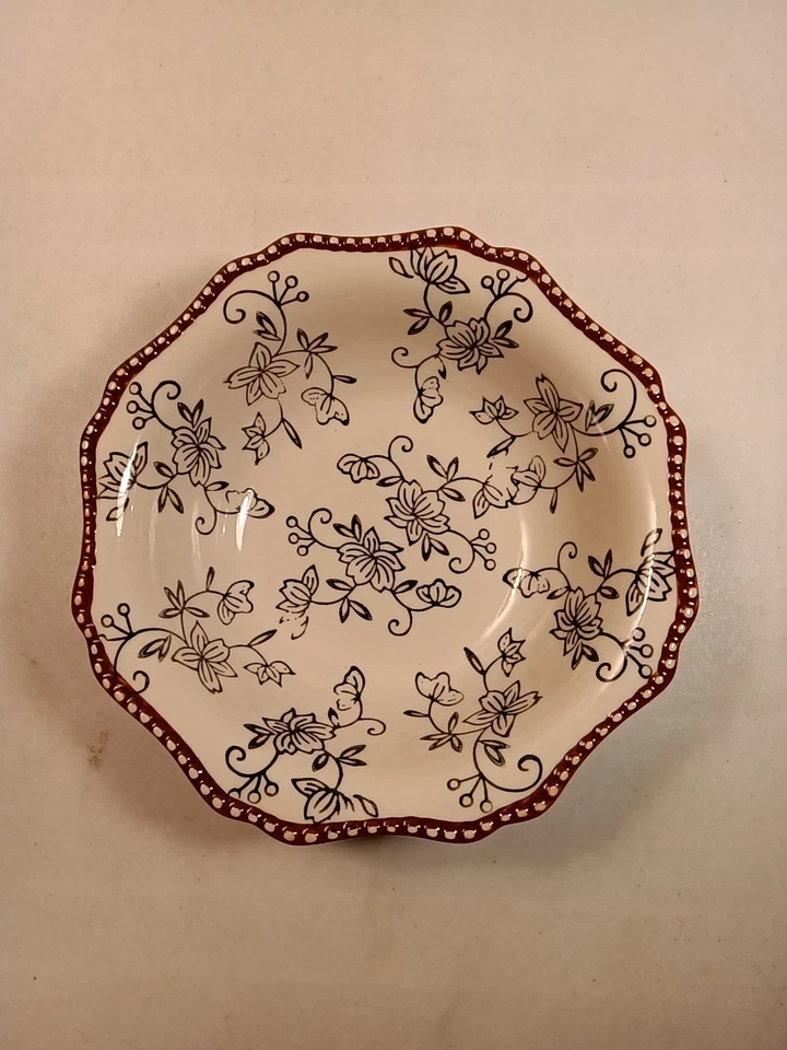 4 Temptations By Tara черный цветочный кружева гофрированный суп/зерновые чаши 7,5» диаметр - Изображение 2 из 4