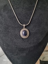 Healing Stone 925 Sterling Silver Pendant Necklace Jewelry