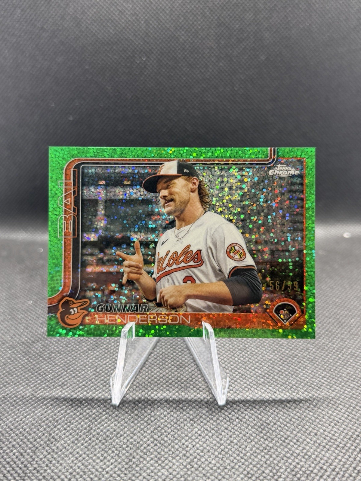 2025 Topps Chrome - Image Variation Gunnar Henderson #213 Green Speckle /99