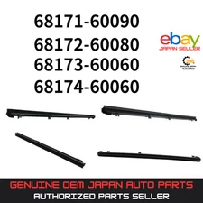 Toyota Genuine 4Runner GX460 OEM Front Rear Inner Door Glass Weatherstrip Set