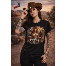 Texas Cowboy Western Vintage American Style Unisex T-Shirt Z48