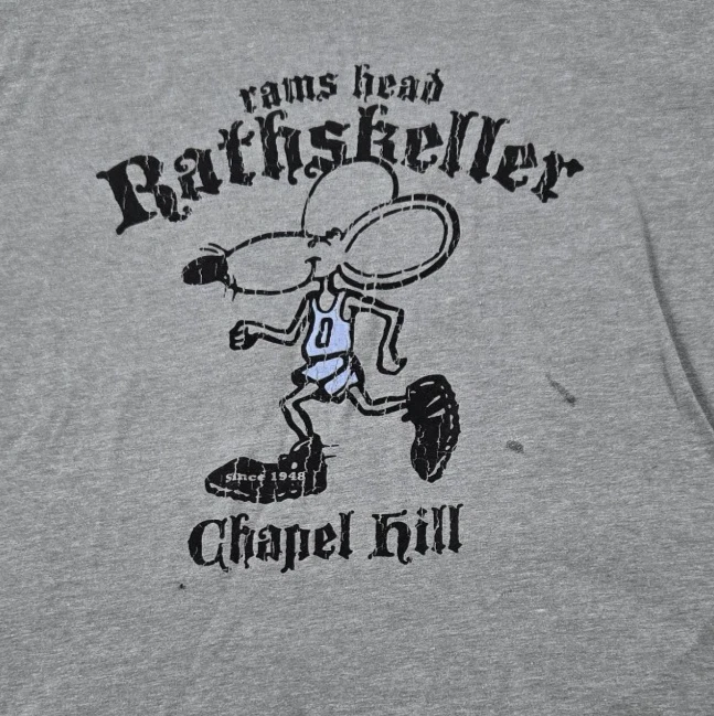 Rathskeller "The Rat" T-shirt Chapel Hill NC UNC Tarheels Short Sleeve Size XL - Image 2 of 4
