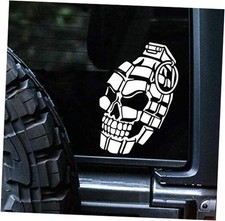 Skull Hand Grenade Decal Vinyl Car Sticker  Cars Trucks Vans Walls Laptop 