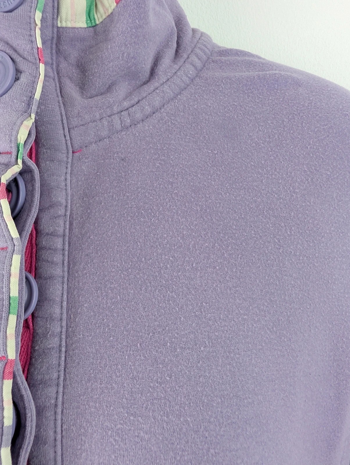 Musto Signature purple button collar sweatshirt. Women's 12. DN3109 image 4