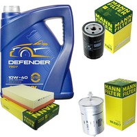 Mann Inspektionspaket 5L Mannol Defender 10W-40 FüR VW Golf II 1.8I Cat 1.8 GTI