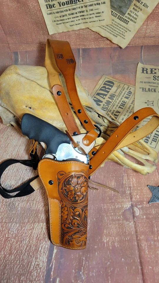 Leather Chest Holster, Hunting, Alaska Rig, Kodiak Rig, Sportsman's Rig, Smith - Image 4 of 4