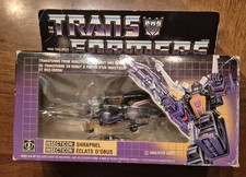 Shrapnel  W Box & INSERT 1985 Vintage Hasbro G1 Transformers Figure