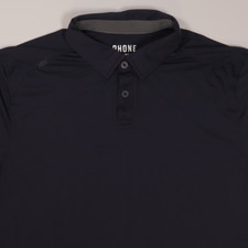 Rhone Polo Fine Italian Fabric Golf Stretch Blue Performance Mens Large