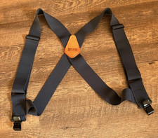 DULUTH TRADING CO. - REGULAR SIDE CLIP SUSPENDERS- 2" WIDE- DARK BLUE