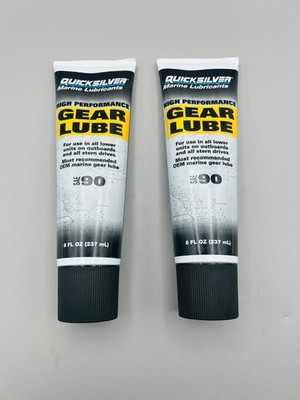 Mercury Quicksilver OEM 92-802851Q02 SAE 90 High Performance Gear Lube 8oz PACK2