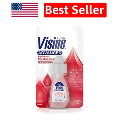 Advanced Relief Redness Reliever Eye Drops, 0.28 oz - Soothing Comfort