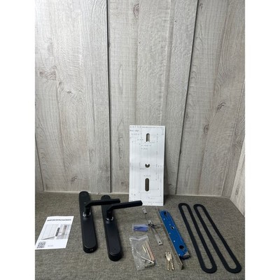 Smart Lock RX-ODS Fingerprint Digital Door Handle Matte Black Keyless Entry Kit