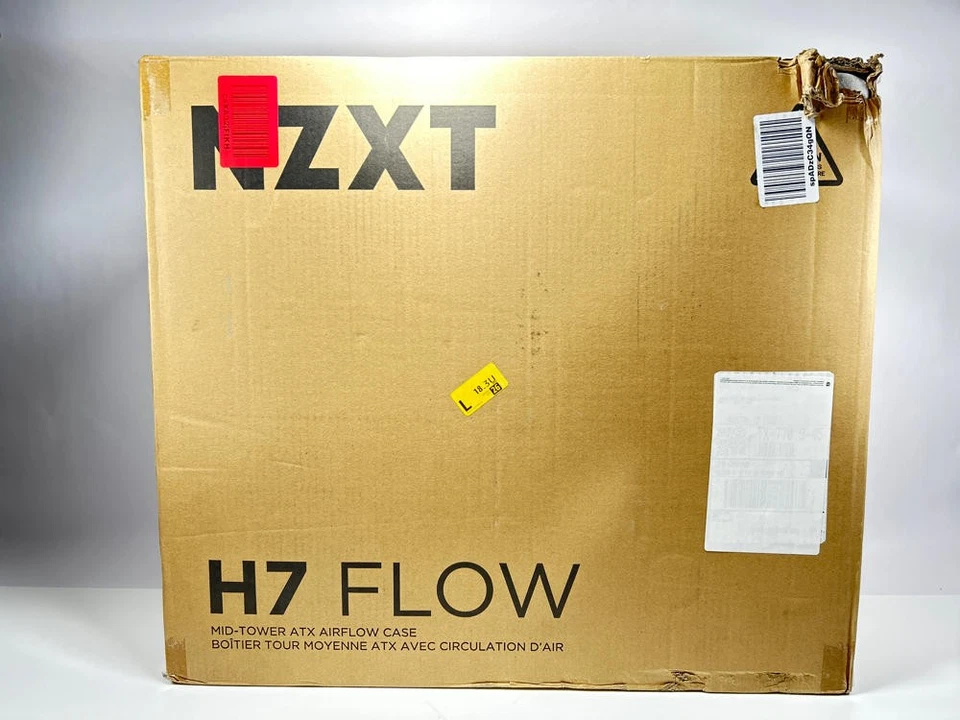 NZXT H7 Flow 2024 - Mid-Tower ATX Airflow Case -Black DAMAGED PACKAGING - Image 4 of 4