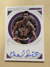 2018-19 National Treasures Peerless Signatures #PS-CST Charlie Scott Auto #12/99