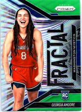 2025 Panini Prizm WNBA #14 Georgia Amoore Fractal Prizms Green