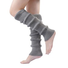 Womens Leg Warmers Ribbed Knit Long Cute Winter Warm Ankle Heap Boot Sports
