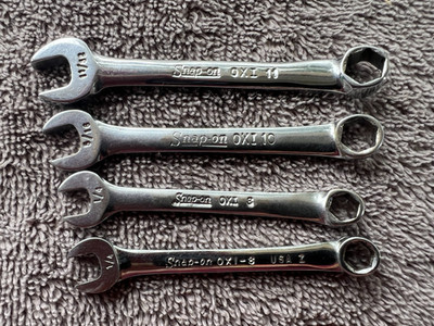 Snap on mini Wrench Misc lot 6 PT SAE  4 Snap on wrenches