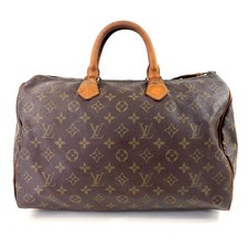 Auténtico Louis Vuitton LV Speedy 35 Monograma Boston Bolso de Mano Bolso de Lona
