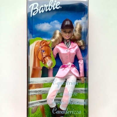    Barbie Equestrian Dressur Reiterin Horse Lovin Riding 2000 Mattel 50242 NRFB