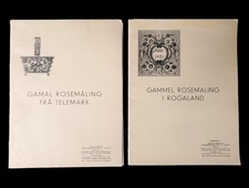 Norwegian Rosemaling folk art painting pattern books Telemark Rogaland tole old