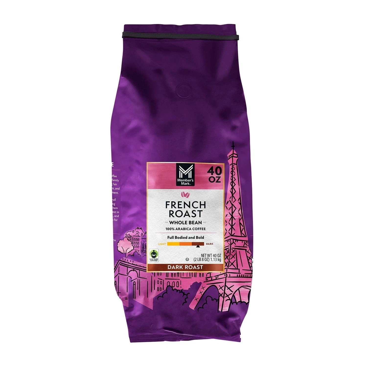 3 Pack Member's Mark French Roast Whole Bean Coffee, 40 Ounce