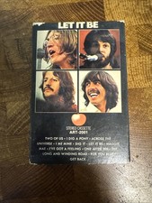 RARE Vintage The Beatles Paper Label Let It Be Cassette Tape