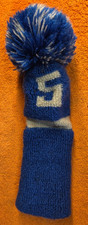 5 FAIRWAY WOOD POM POM SOCK HEADCOVER BLUE - ...