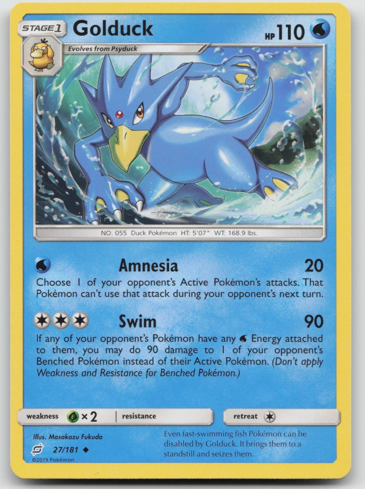 Golduck 27/181 Team Up Pokemon NM