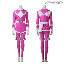 Pink Ranger Zyuranger Adult Women Outfit Cosplay Costume Team Uniform Halloween