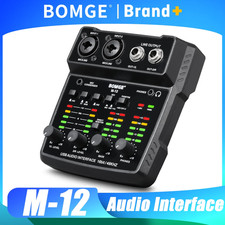 M-12 USB Audio Interface for PC Interface for Recording Music Computer USB Sound