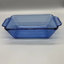 Anchor Ovenware 1.5 qt Cobalt Blue Loaf Pan 9 X 5 .25 X 2.75  #1041