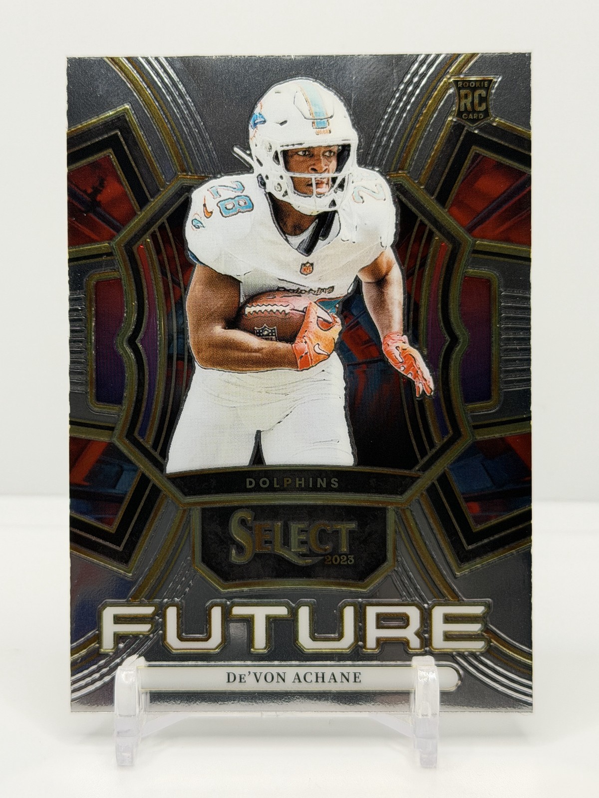 2023 Panini Select #FUT-DAC De'Von Achane RC Future Miami Dolphins