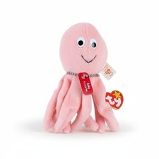 Vintage 1994 Ty Beanie Babies Inky the Octopus Pink Plush Stuffed Animal