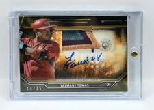 YASMANY TOMAS 2015 Topps Strata RC Clearly Authentic Patch Auto Autograph /25