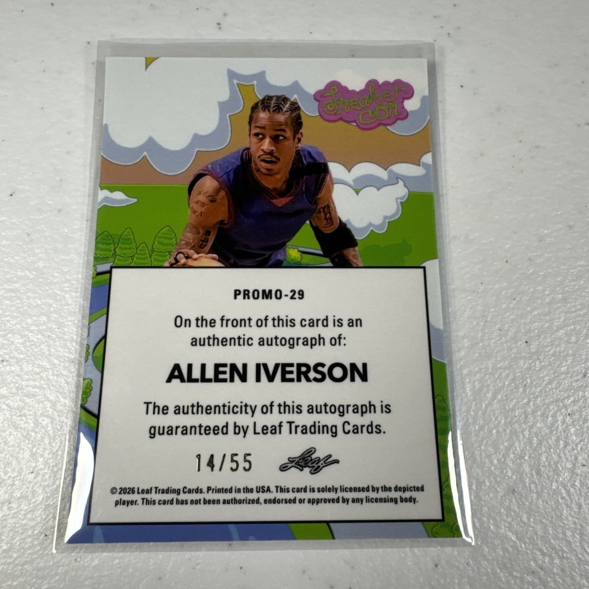 2026 Leaf Metal Allen Iverson On Card Auto Sneaker Con PROMO-29