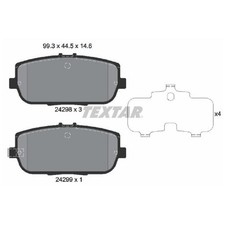 Satz Bremsbeläge Bremsklötze hinten für Fiat 124 348 | 24249537