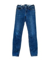 Pilcro by Anthropologie High Rise Skinny Stretch Jeans Sz 25 Blue Denim